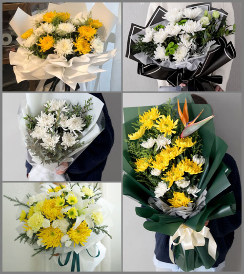 浙江省台州温岭市箬横镇白事花束代送
